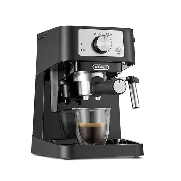 Open Box - DeLonghi -33.8 Ounces Semi-Automatic Espresso Machi Black